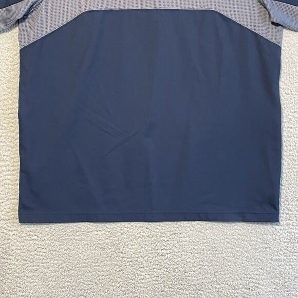 ADIDAS ATLANTA BRAVES WARMUP JACKET Blue GRAY MENS Large - Picture 16 of 16